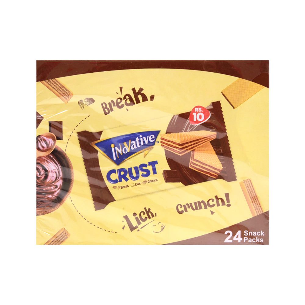 8965310053271_e285548f-2350-4614-a4c3-17bba0343d2d.jpg INOVATIVE CRUST WAFER CHOCOLATE 12 GM BOX 24PC - Image 1