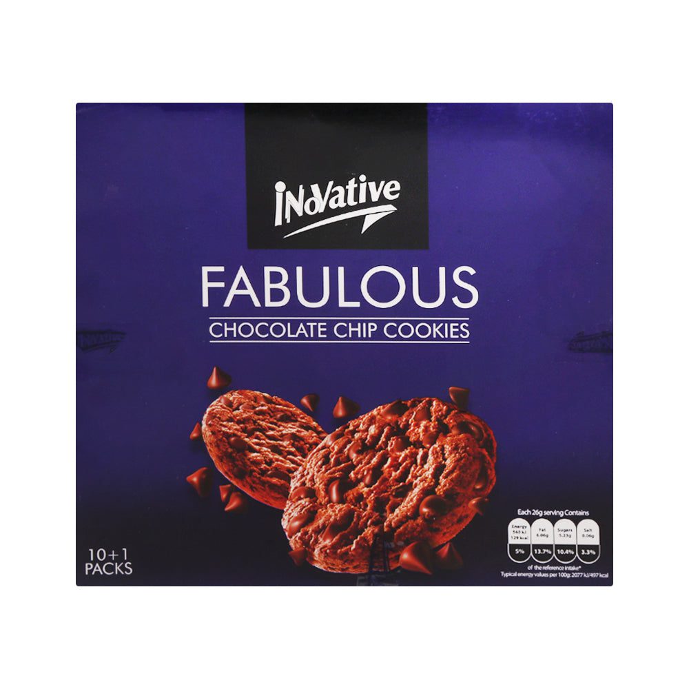 8965310055268_44f4f983-cc4d-45df-a9b5-0179102c5497.jpg INOVATIVE FABULOUS CHOCOLATE COOKIE SNACK PACK 26GM PACK OF - Image 1