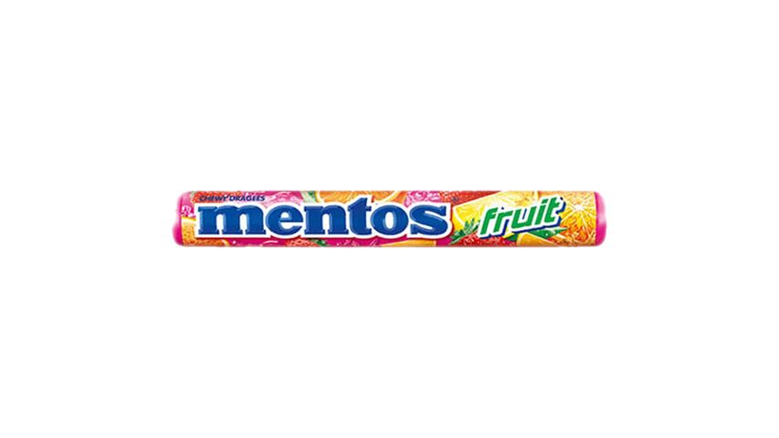 8990800022550.jpg Mentos Candy Roll Fruit Small - Image 1