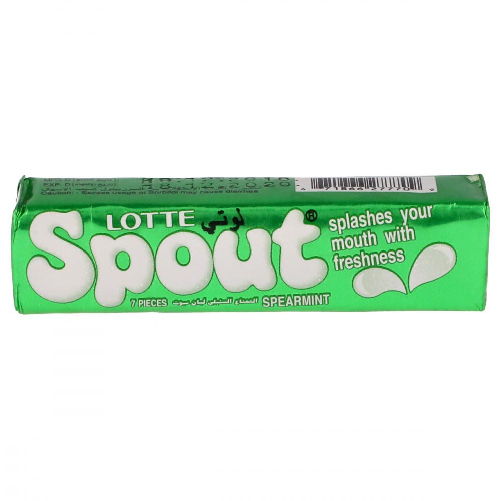 9bc327b3a01b19a5783c489c497dd2cf.jpg Lotte Spout Mouth Freshness Spearmint 23.8gm - Image 1