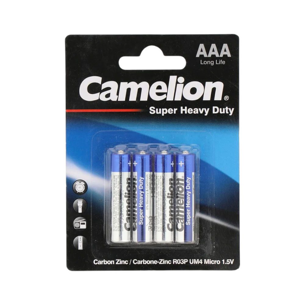 AFP-000076605_dc5c46f9-4f0d-4766-9bd5-7c8a14e1fcba.jpg CAMELION SUPER HEAVY DUTY CELL 1.5 V AAA4 PC - Image 1