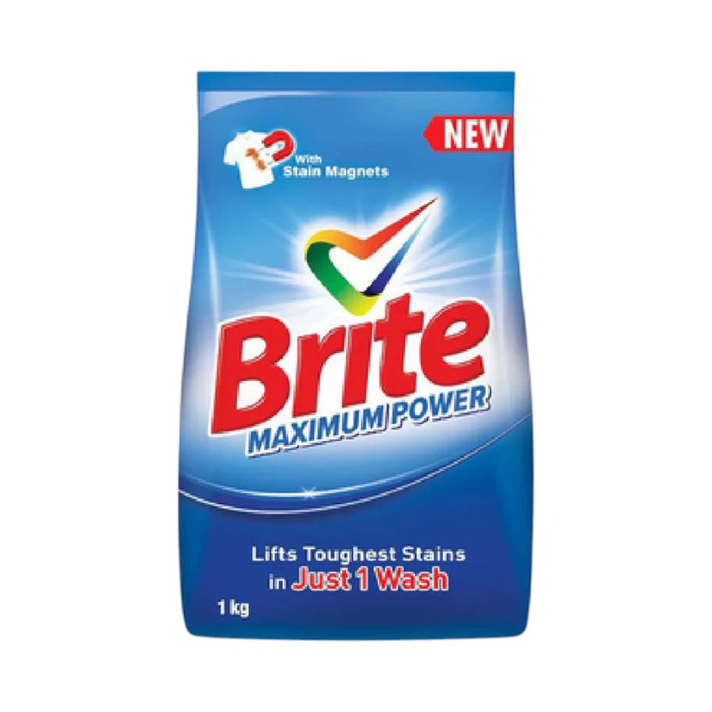AFP-000116687.jpg BRITE WASHING POWDER MAXIMUM POWER 1 KG - Image 1