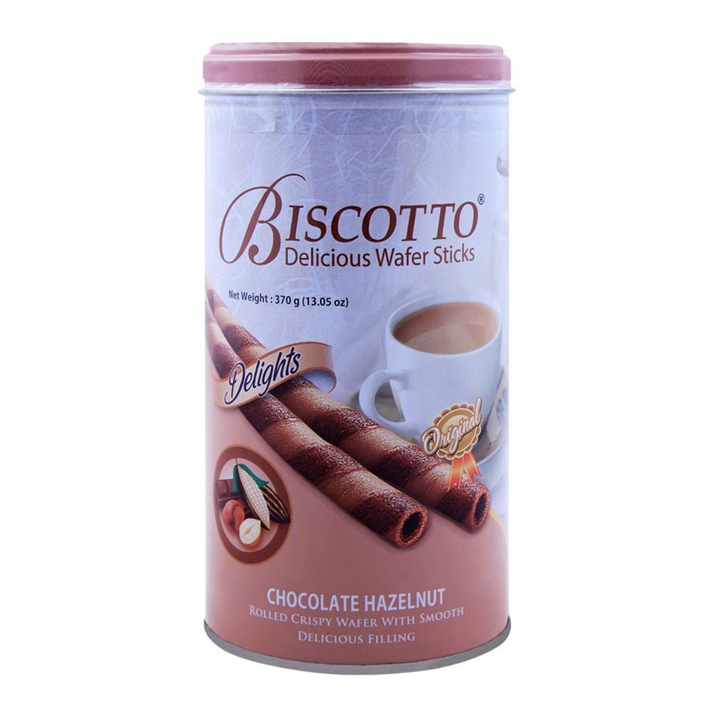 AFP-000275549-1000.png BISCOTTO WAFER STICKS CHOCOLATE HAZELNUT 370 GM - Image 1