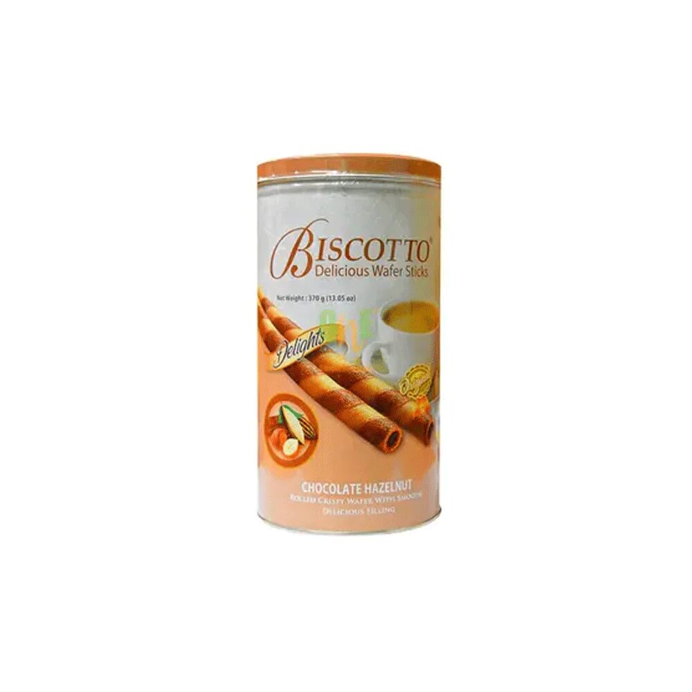 AFP-000352371-1000.png BISCOTTO WAFER STICKS CHOCOLATE HAZELNUT 125 GM - Image 1