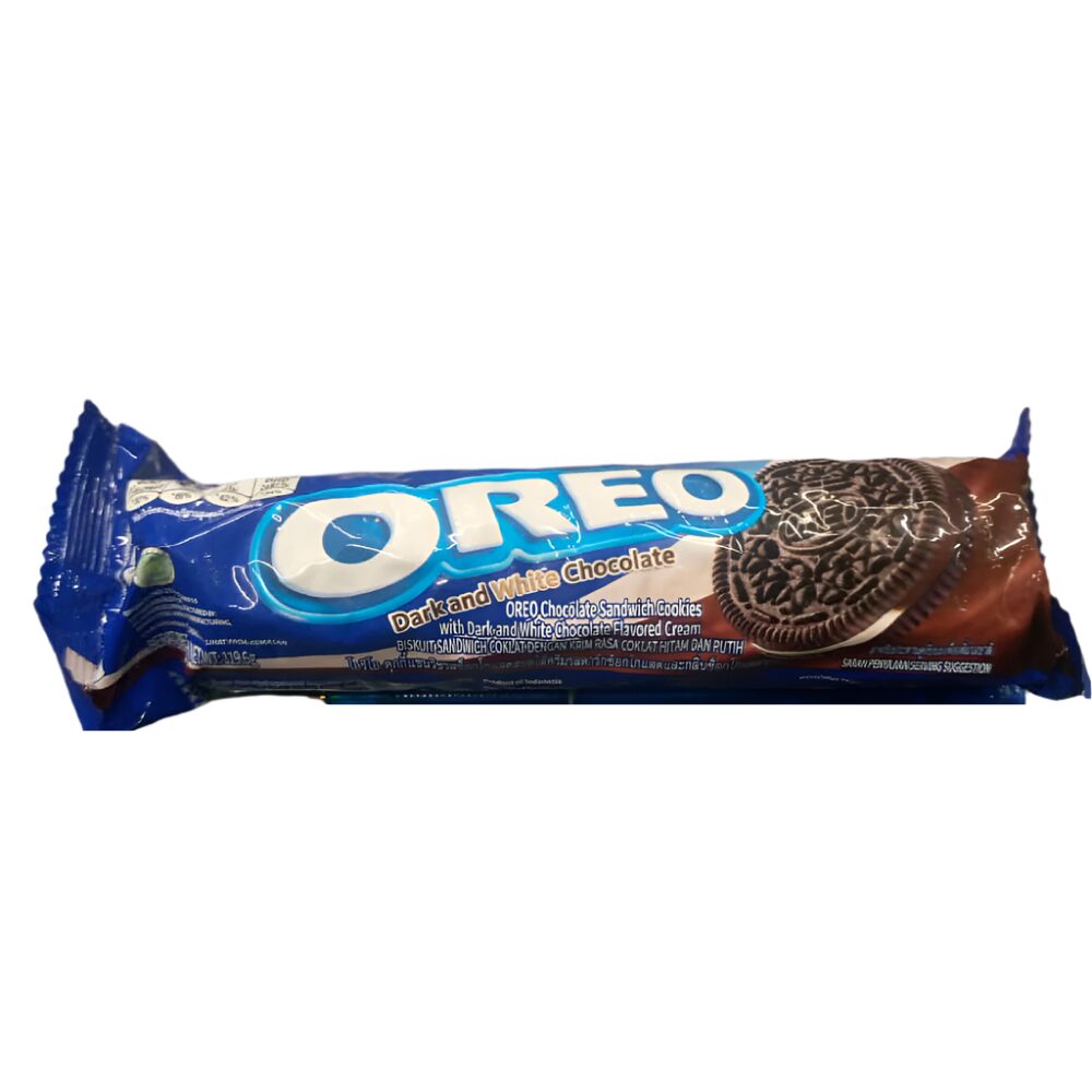 NewProject-2024-10-08T093529.216.png OREO BISCUIT DARK AND WHITE CHOCOLATES 119.6 GM - Image 1