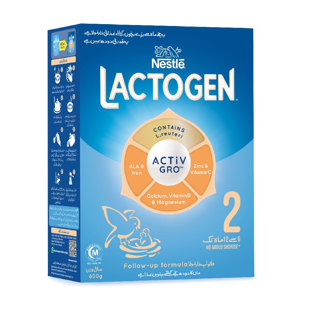 NewProject-2025-06-11T113044.574.png NESTLE LACTOGEN 2 MILK POWDER COMFORTIS PLUS 800 GM - Image 1