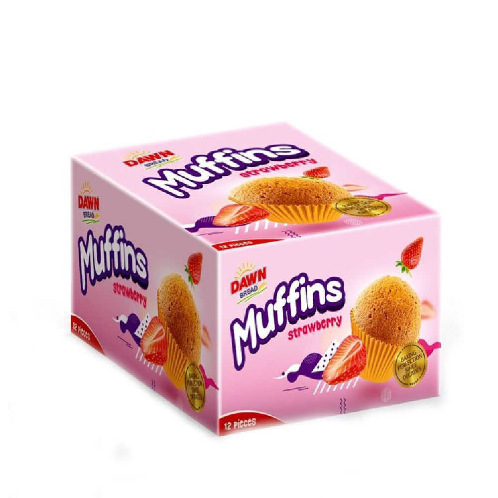 NewProject-2025-11-04T155327.214.png DAWN BREAD MUFFIN CAKE STRAWBERRY 240 GM - Image 1