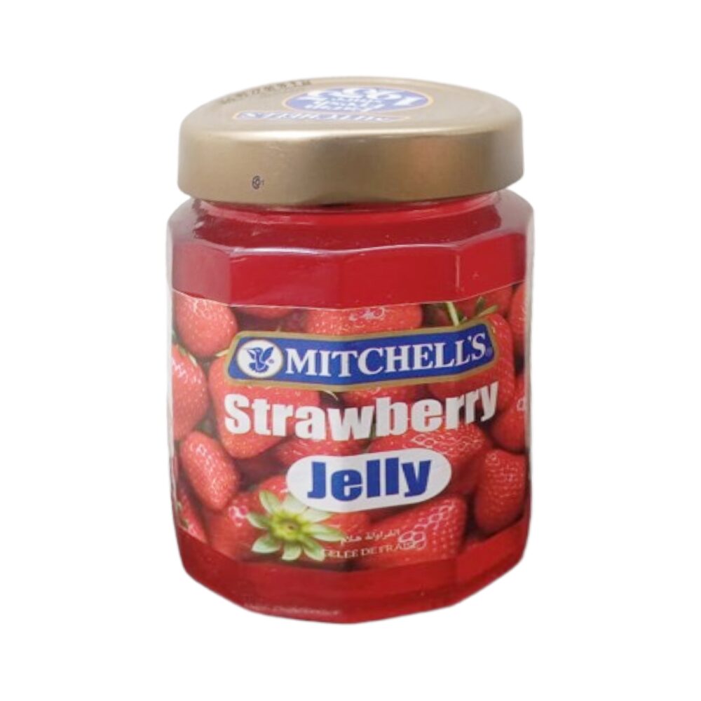 NewProject_15_210f73c7-62cb-4351-9cdb-6aedf6e586ec.png MITCHELLS JELLY STRAWBERRY 410 GM - Image 1
