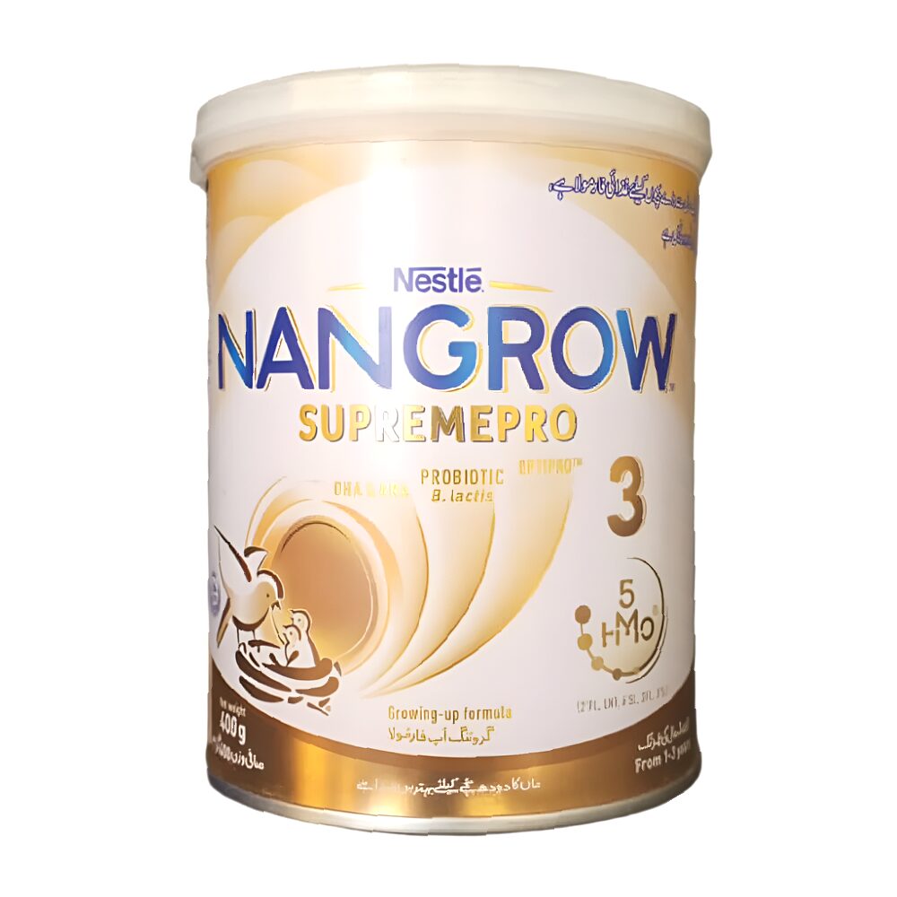 NewProject_20_7c468471-a733-44ab-8da9-6e01b2147a7f.png NESTLE NANGROW 3 SUPREMEPRO MILK POWDER TIN 400 GM - Image 1