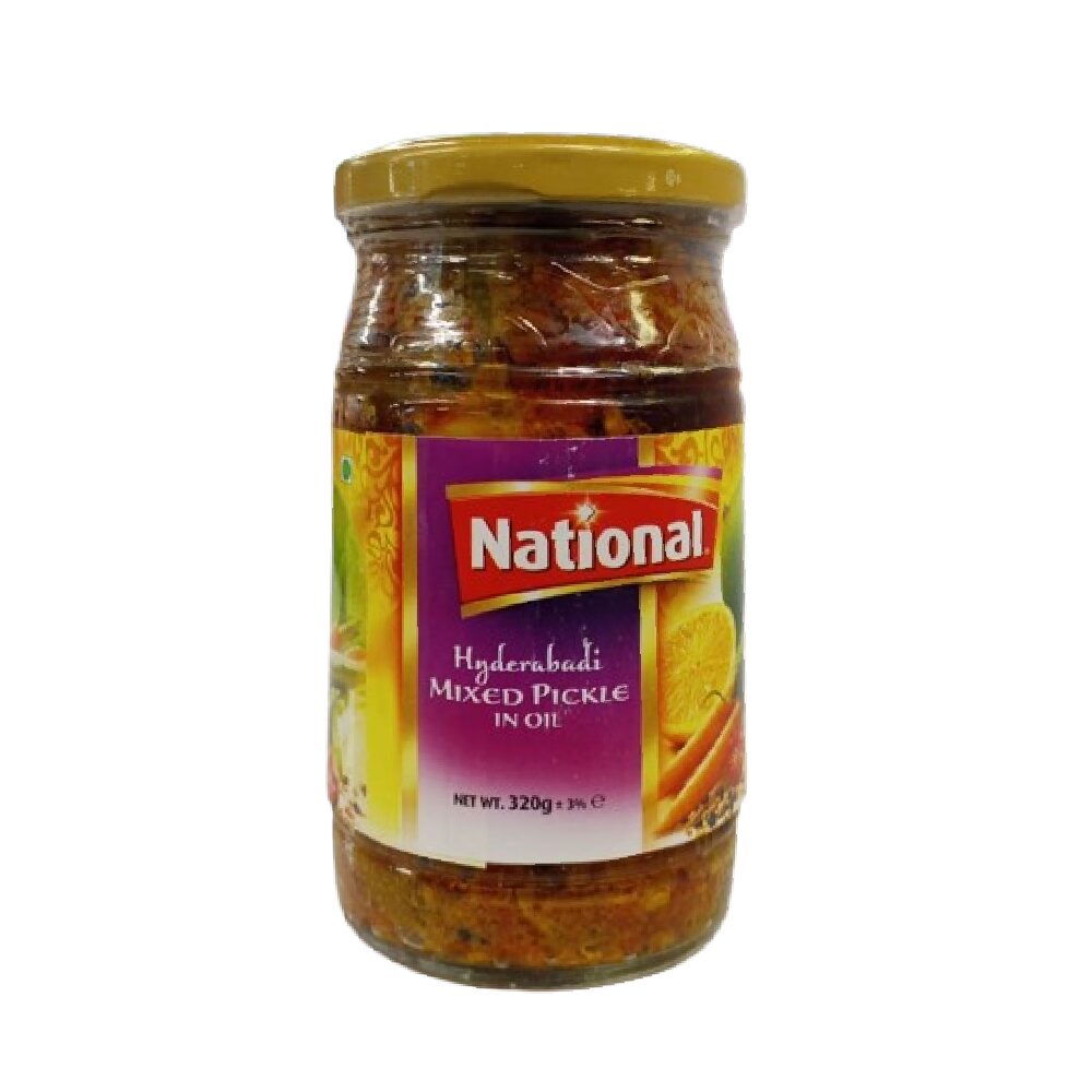 NewProject_322f4ee7-619f-416d-a022-4a2417c4b26f.png NATIONAL PICKLE HYDRABADI MIX 320 GM - Image 1
