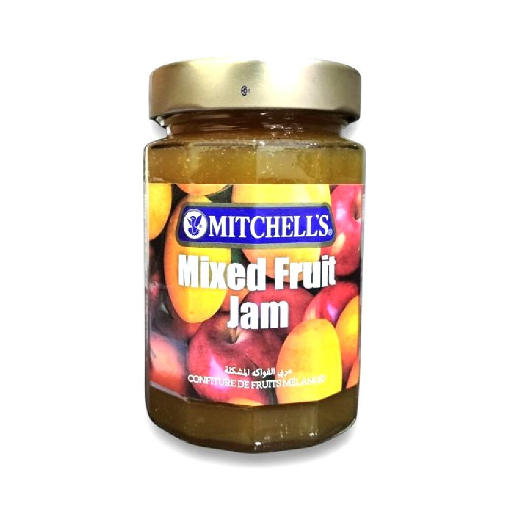 NewProject_39_5e0e5ad0-d959-4ba3-808b-25a6f3f3de5f.png MITCHELLS JAM FRUIT MIXED 410 GM - Image 1