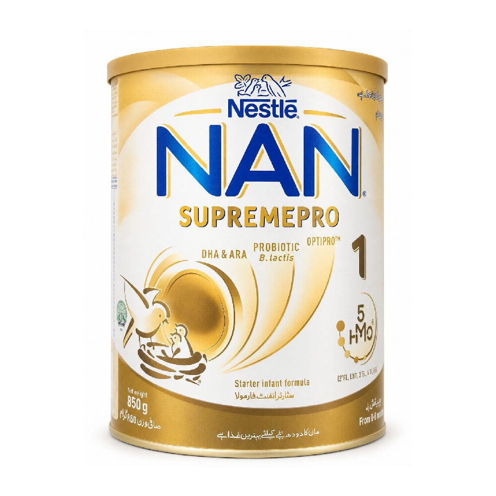 NewProject_48_c90efcae-af05-47e2-9deb-f36380c16983.png NESTLE NAN 1 SUPREMEPRO MILK POWDER TIN 850 GM - Image 1