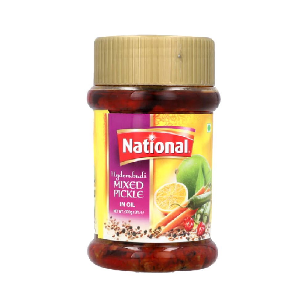 NewProject_ead5f2e3-c489-4860-b29d-e9c0d169941e.png NATIONAL MIX PICKLE HYDERABADI IN OIL 370 GM - Image 1