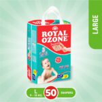Royal Ozone Baby Diapers 4 Large Size 50 Pcs