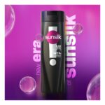 Sunsilk Black Shine Vita-Gloss Complex 30% Shampoo, Vitamin C, Ceramides, For Glossy & Radiant Hair, 360ml