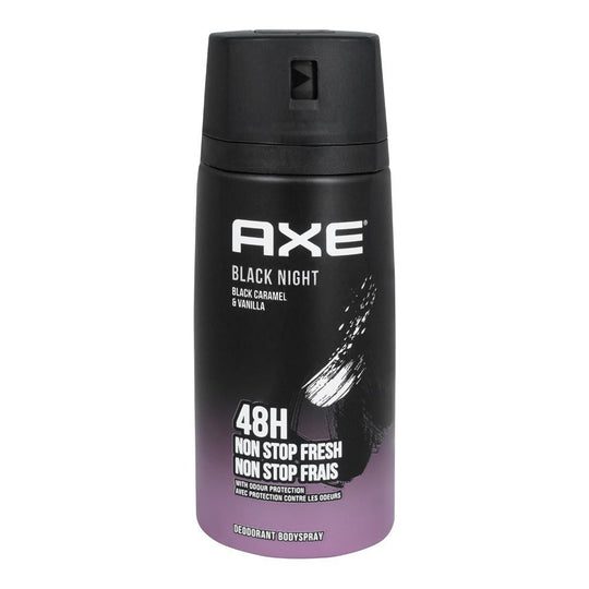 blacknight.jpg Axe Black Night Black Caramel & Vanilla Deodorant Body Spray 150ml - Image 1