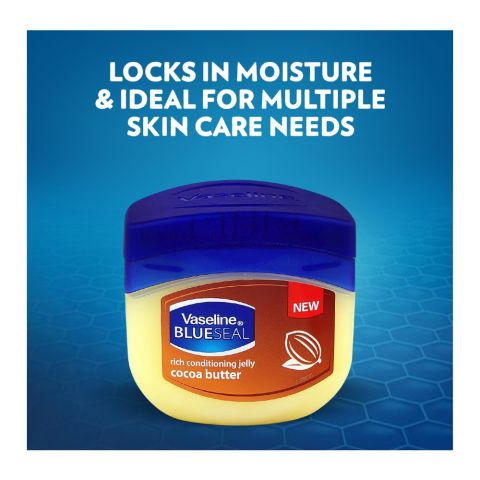 nh1238759-1_1.jpg Vaseline Blue Seal Cocoa Butter Rich Conditioning Jelly, 450ml, South Africa - Image 1