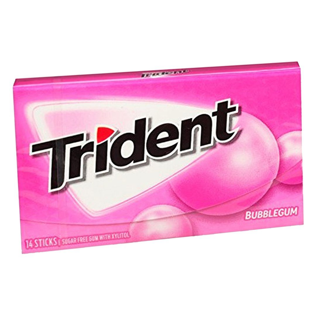 trident-bubblegum-flavor-chewing-gum-295200.jpg Trident Bubblegum Flavor Chewing Gum - Image 1